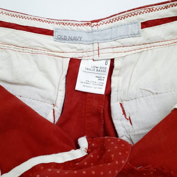 OLD NAVY Low Rise Micro Shorts in Red Polka Dot - Picture 11 of 16